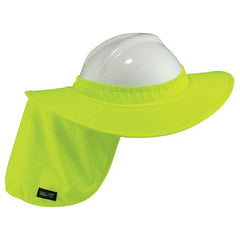 6660 Lime Hard Hat Brim With Shade - Exact Tool & Supply