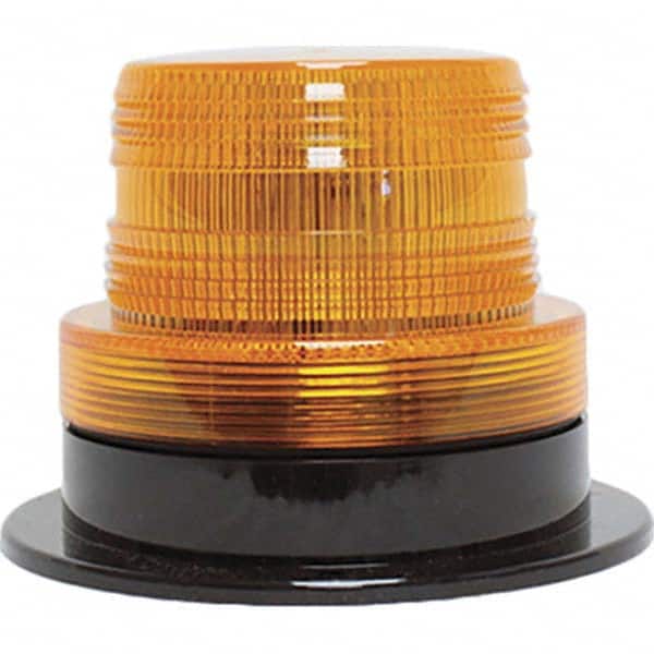 Railhead Corporation - Strobe & Flashing Lights Light Type: Quad High; Double; Quad Low; Triple Flash Lens Color: Amber - Exact Tool & Supply