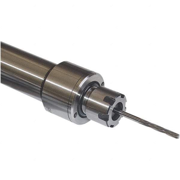 Magafor - Straight Shank, ER11 Collet Chuck - 10mm Shank Diam - Exact Tool & Supply