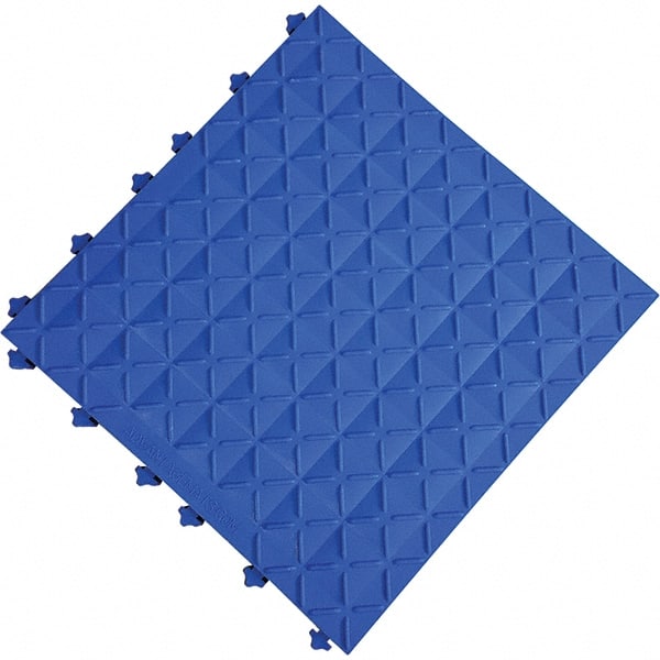 Ergo Advantage - 18" Long x 18" Wide x 1" Thick, Anti-Fatigue Modular Matting Anti-Fatigue Flooring - Exact Tool & Supply