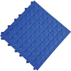 Ergo Advantage - 18" Long x 18" Wide x 1" Thick, Anti-Fatigue Modular Matting Anti-Fatigue Flooring - Exact Tool & Supply