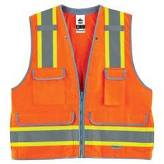 8254HDZ L/XL ORG HD SURVEYORS VEST - Exact Tool & Supply