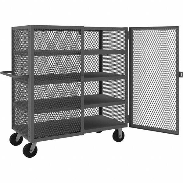 Durham - 2,000 Lb Capacity 4-Shelf Security Mesh Truck - Exact Tool & Supply