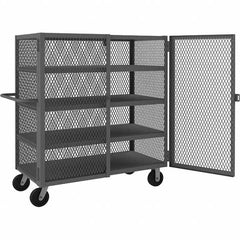 Durham - 2,000 Lb Capacity 4-Shelf Security Mesh Truck - Exact Tool & Supply