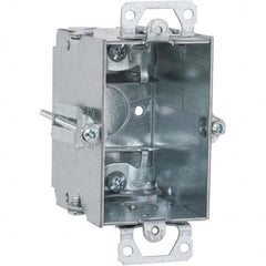 Hubbell-Raco - 4.22 x 2-5/8 x 2-1/2" Steel Rectangular Device Box - Exact Tool & Supply
