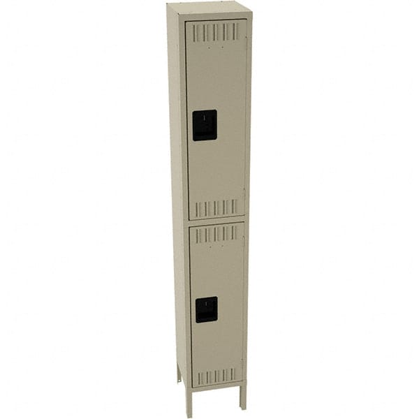Tennsco - 2 Door, 2 Tier, Welded Locker - Exact Tool & Supply