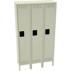Tennsco - 3 Door, Single Tier, Locker - Exact Tool & Supply