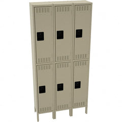 Tennsco - 6 Door, 2 Tier, Welded Locker - Exact Tool & Supply