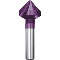 Magafor - 6.3mm Head Diam, 13/64" Shank Diam, 90° Solid Carbide Countersink - Exact Tool & Supply