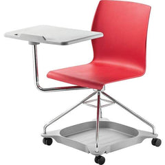 NPS - Swivel & Adjustable Office Chairs   Type: Mobile Tablet Chair    Color: Red - Exact Tool & Supply