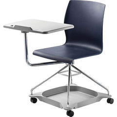 NPS - Swivel & Adjustable Office Chairs   Type: Mobile Tablet Chair    Color: Blue - Exact Tool & Supply