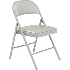 NPS - Folding Chairs Pad Type: Folding Chair w/Vinyl Padded Seat Material: Steel - Exact Tool & Supply