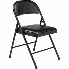 NPS - Folding Chairs Pad Type: Folding Chair w/Vinyl Padded Seat Material: Steel - Exact Tool & Supply