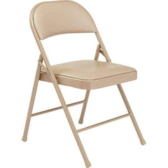 NPS - Folding Chairs Pad Type: Folding Chair w/Vinyl Padded Seat Material: Steel - Exact Tool & Supply