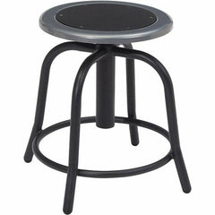 NPS - Swivel & Adjustable Stools Type: Adjustable Height Swivel Stool Base Type: Steel - Exact Tool & Supply
