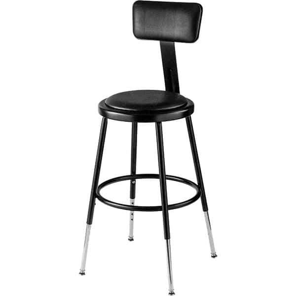 NPS - Swivel & Adjustable Stools Type: Adjustable Height Stool Base Type: Steel - Exact Tool & Supply