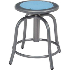 NPS - Swivel & Adjustable Stools Type: Adjustable Height Swivel Stool Base Type: Steel - Exact Tool & Supply