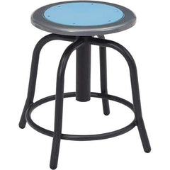 NPS - Swivel & Adjustable Stools Type: Adjustable Height Swivel Stool Base Type: Steel - Exact Tool & Supply