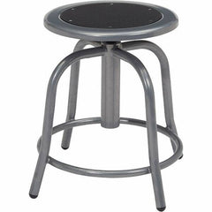 NPS - Swivel & Adjustable Stools Type: Adjustable Height Swivel Stool Base Type: Steel - Exact Tool & Supply