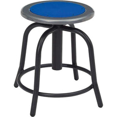 NPS - Swivel & Adjustable Stools Type: Adjustable Height Swivel Stool Base Type: Steel - Exact Tool & Supply