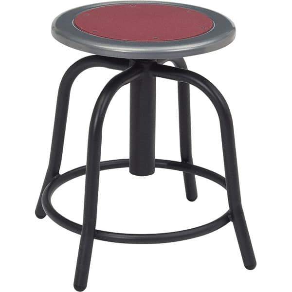 NPS - Swivel & Adjustable Stools Type: Adjustable Height Swivel Stool Base Type: Steel - Exact Tool & Supply