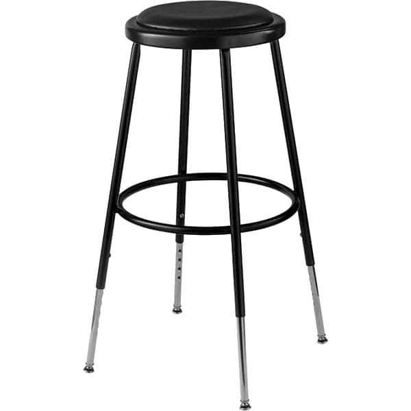 NPS - Swivel & Adjustable Stools Type: Adjustable Height Stool Base Type: Steel - Exact Tool & Supply