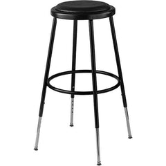 NPS - Swivel & Adjustable Stools Type: Adjustable Height Stool Base Type: Steel - Exact Tool & Supply