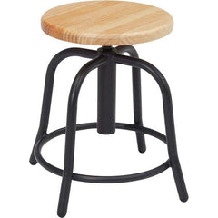 NPS - Swivel & Adjustable Stools Type: Adjustable Height Swivel Stool Base Type: Steel - Exact Tool & Supply