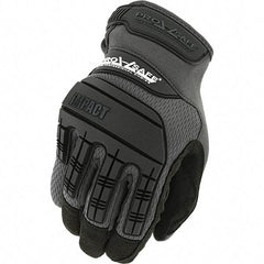 PRO-SAFE - Size XL (11) Work Gloves - For General Purpose, Uncoated, Hook & Loop Cuff, Full Fingered, Black, Paired - Exact Tool & Supply