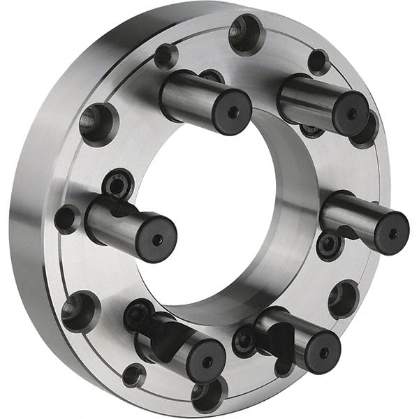 Hertel - Lathe Chuck Adapter Back Plates Nominal Chuck Size: 8 Spindle Nose Type: D Series - Exact Tool & Supply