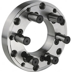 Hertel - Lathe Chuck Adapter Back Plates Nominal Chuck Size: 8 Spindle Nose Type: D Series - Exact Tool & Supply