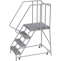 TRI-ARC - Rolling & Wall Mounted Ladders & Platforms Type: Rolling Warehouse Ladder Style: Rolling Safety Ladder - Exact Tool & Supply