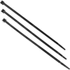 Steiner - Black Welding Screen Adjustable Plastic Ties - Use with Welding Curtains & Screens - Exact Tool & Supply
