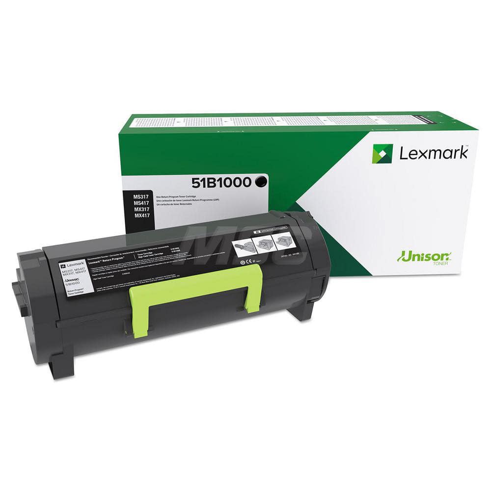 Lexmark - Office Machine Supplies & Accessories; Office Machine/Equipment Accessory Type: Toner Cartridge ; For Use With: Lexmark MX417de; MS517dn; MX517de; MS617dn; MS317dn; MX617de; MX317dn; MS417dn ; Color: Black - Exact Tool & Supply