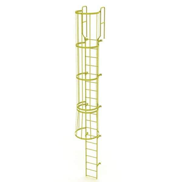 TRI-ARC - Rolling & Wall Mounted Ladders & Platforms Type: Fixed Ladder Style: Safety Cage - Exact Tool & Supply