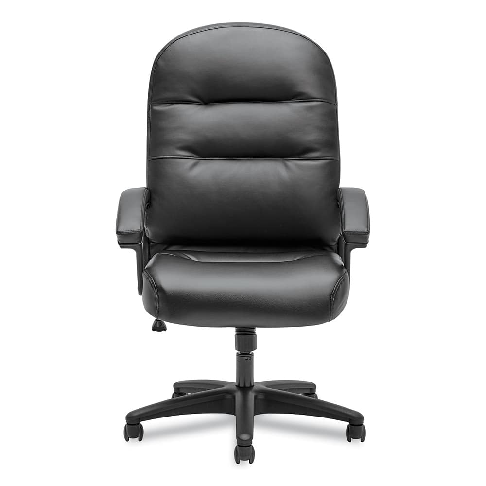 Hon - Swivel & Adjustable Office Chairs; Type: Executive Swivel/Tilt ; Color: Black ; Seat Material: Leather ; Height Range (Inch): 47 ; Depth (Inch): 29-1/2 ; Width (Inch): 26-3/4 - Exact Tool & Supply