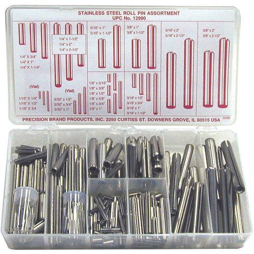 300 PC SS ROLL PIN ASST - Exact Tool & Supply