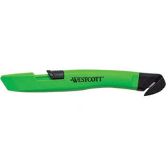 Westcott - Utility Knives, Snap Blades & Box Cutters Type: Safety Cutter Blade Type: Retractable - Exact Tool & Supply