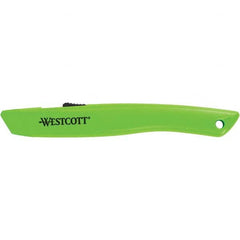 Westcott - Utility Knives, Snap Blades & Box Cutters Type: Safety Cutter Blade Type: Retractable - Exact Tool & Supply
