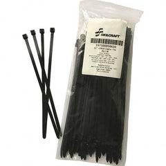 Ability One - Cable Ties; Cable Tie Type: Standard Cable Tie ; Material: Plastic Pulyhexamethylene Adipamide ; Color: Black ; Overall Length (Decimal Inch): 12.0000 ; Maximum Bundle Diameter (Inch): 3 ; Tensile Strength (Lb.): 120 - Exact Tool & Supply