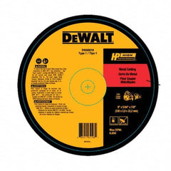 DeWALT - 9 x 5/64, 7/8" Hole Aluminum Oxide Cutoff Wheel - Exact Tool & Supply