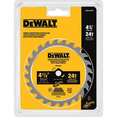 DeWALT - Wet & Dry-Cut Saw Blades Blade Diameter (Inch): 4-1/2 Blade Material: Carbide-Tipped - Exact Tool & Supply