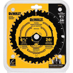 DeWALT - Wet & Dry-Cut Saw Blades Blade Diameter (Inch): 6-1/2 Blade Material: Carbide-Tipped - Exact Tool & Supply
