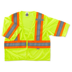 8330Z L/ XL Lime 2-Tone Vest Type R Class 3 - Exact Tool & Supply