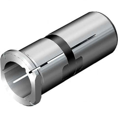 Sandvik Coromant - 9.53mm ID x 20mm OD, 25mm Head Diam, Slotted Hydraulic Chuck Sleeve - Exact Tool & Supply