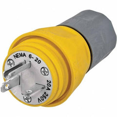 Hubbell Wiring Device-Kellems - Straight Blade Plugs & Connectors Connector Type: Plug Grade: Industrial - Exact Tool & Supply