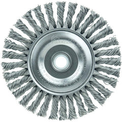Mini Roughneck 4″ Stringer Bead Wheel, .020″ Steel Fill, 1/2″-3/8″ Arbor Hole - Exact Tool & Supply