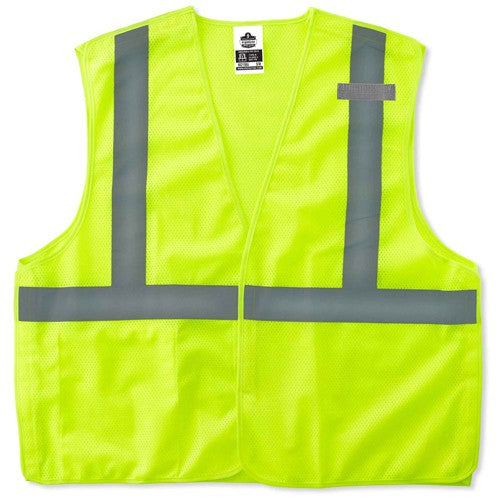 8215BA XS Lime Econ Breakaway Mesh Vest Type R Class 2 - Exact Tool & Supply