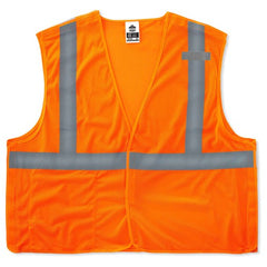 8215BA XS Orange Breakaway Mesh Vest Type R Class 2 Economy - Exact Tool & Supply