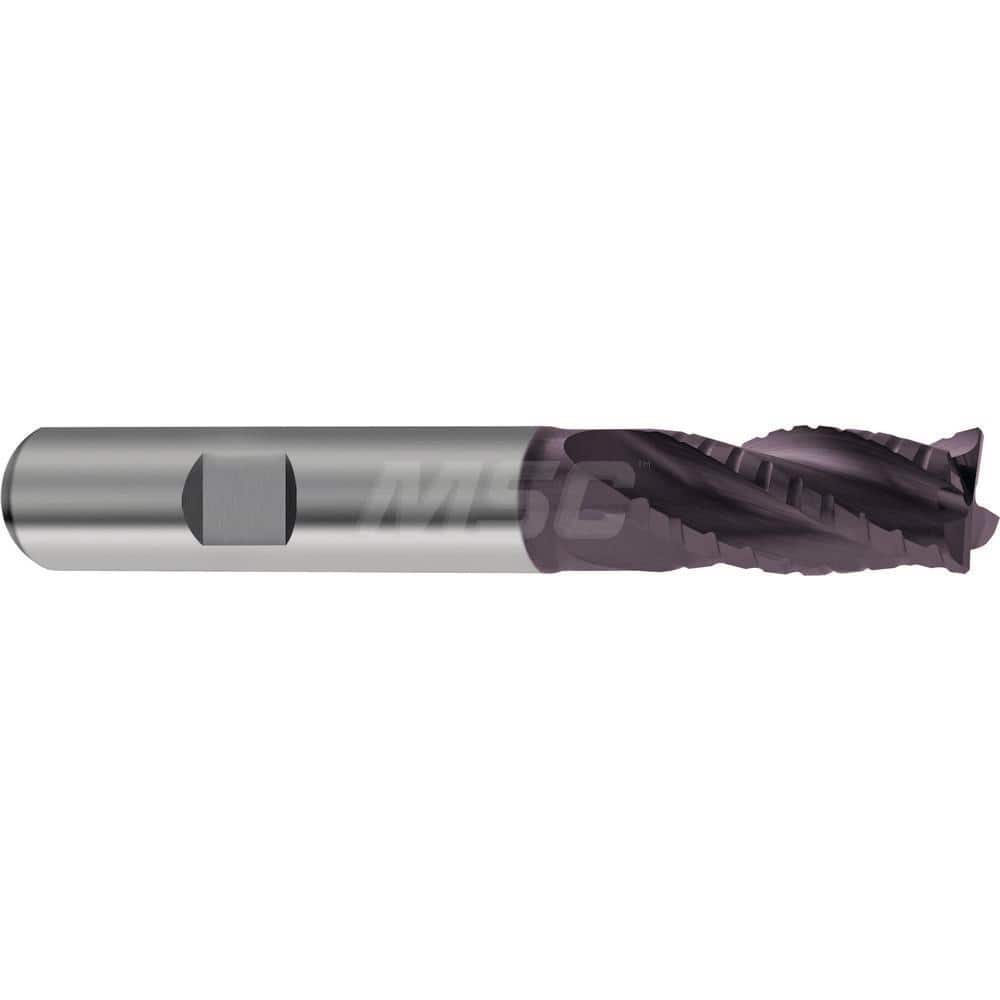 Guhring Roughing End Mill for Tough Materials 10.00mm Diameter 10.0mm Shank 22.00mm Length of Cut 72mm Overall